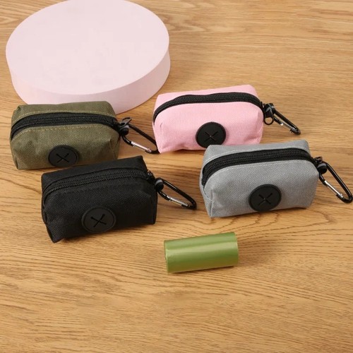 Canvas dog poop bag - dog,