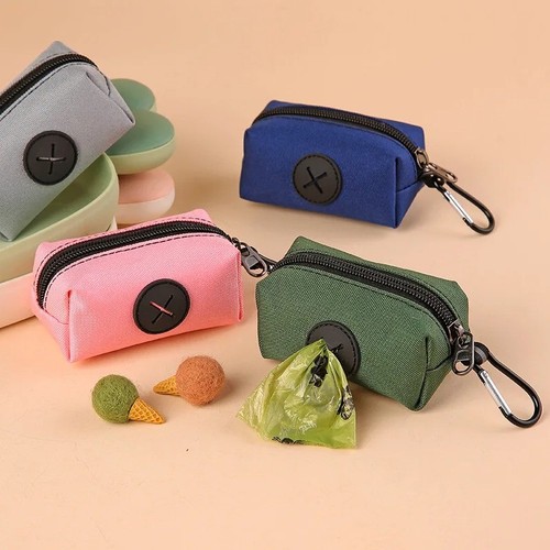 Canvas dog poop bag - poop, holder