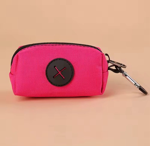 Canvas dog poop bag holder - poop,